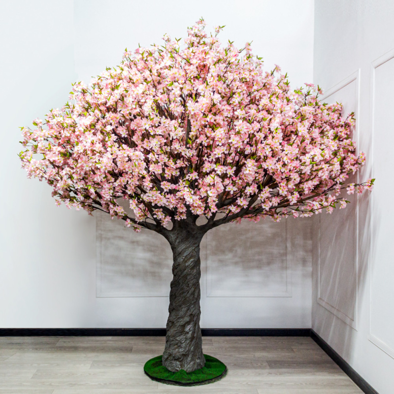 280разб/493(з)Сакура искусственная розовая h280см,d кроны 300Х140см