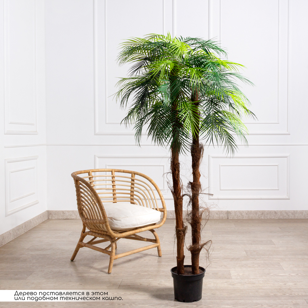 ПС160/2К/523(Пр)(F) Пальма искусственная Эконом для интерьера h160см_1