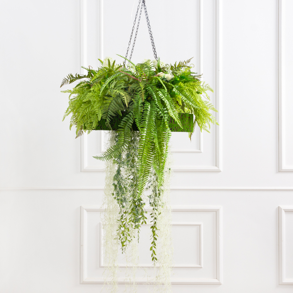 КЗ/27(Пр)(F) Композиция с ампельными растениями на декорированной основе d58см_3