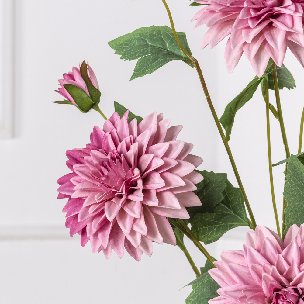 7141А/9120-24/8Р Георгин искусственный 1 голова, 1 бутон, h65см, сиреневый_2