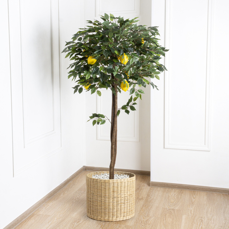 160/20М-1(з.)(Fix) Дерево искусственное Лимон с плодами h160см_4