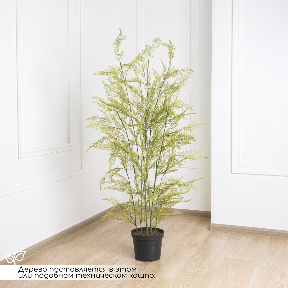 130/К/204(F) Папоротник Даваллия куст искусственный h130см (силикон)_2