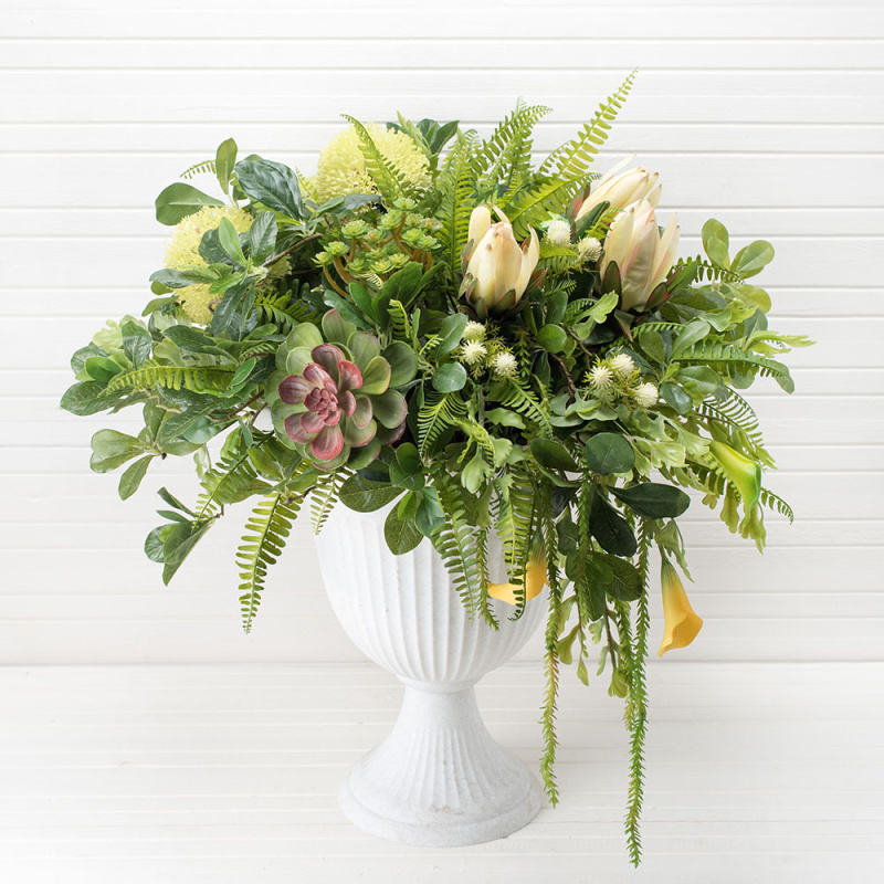 К08/2(з) Композиция цветочная в вазоне ф-37см