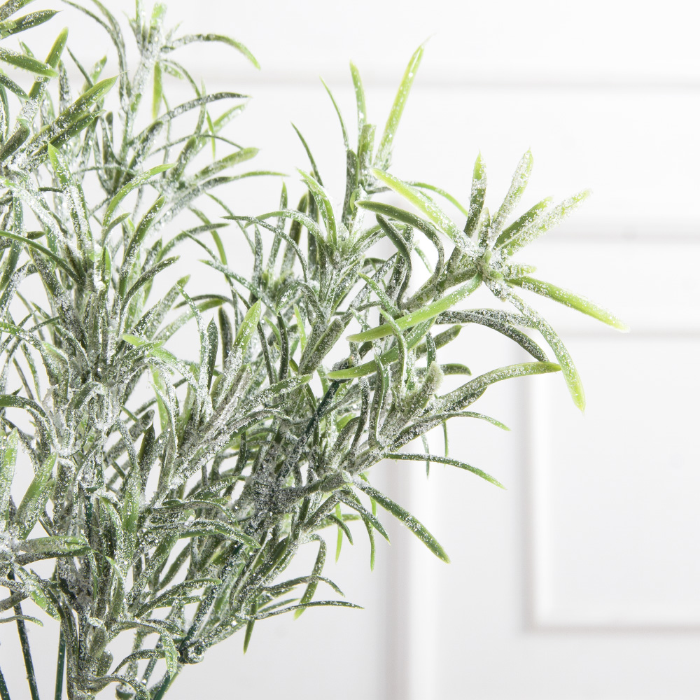 736А/0424-21(F) Розмарин заснеженный НГ с блёстками узк.лист 7частей, h35см(27+8)_2