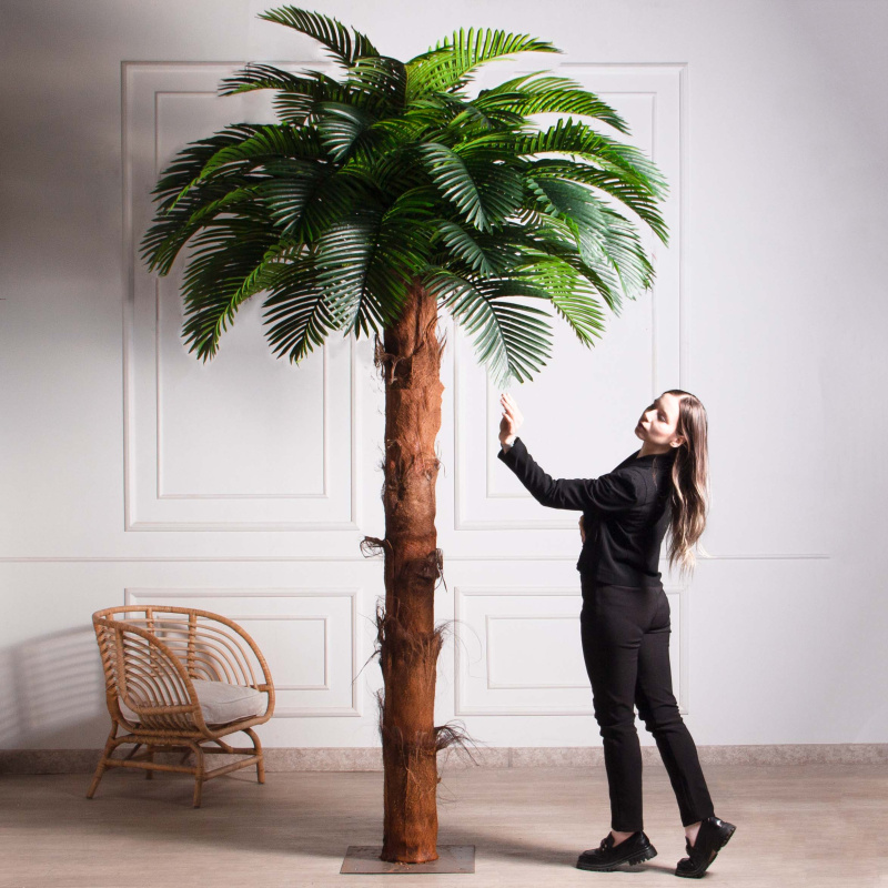 .ПС300/ТР/49Люкс(Пр)(F) Пальма Арека искусственная h300см (латекс) на мет. основании_1
