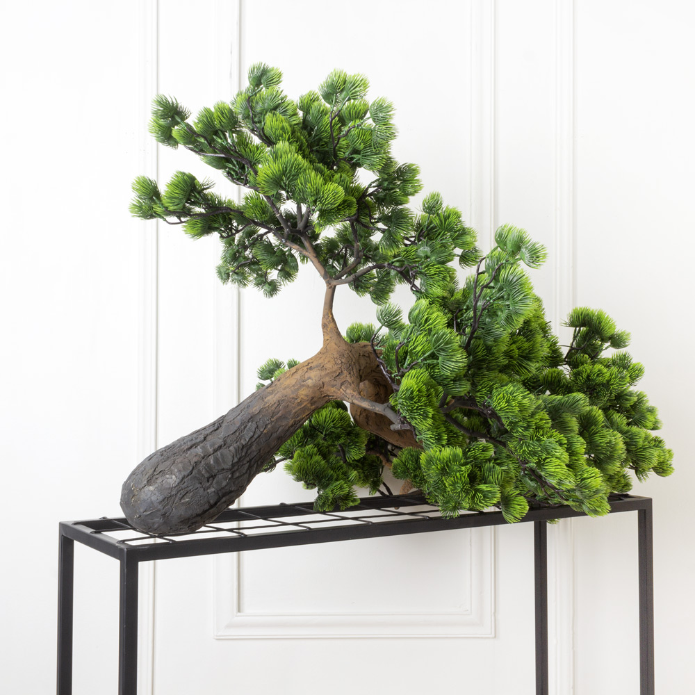 110/ДС/30(з) Ветка сосны бонсай искусственная L110см (ширина 85см)_5
