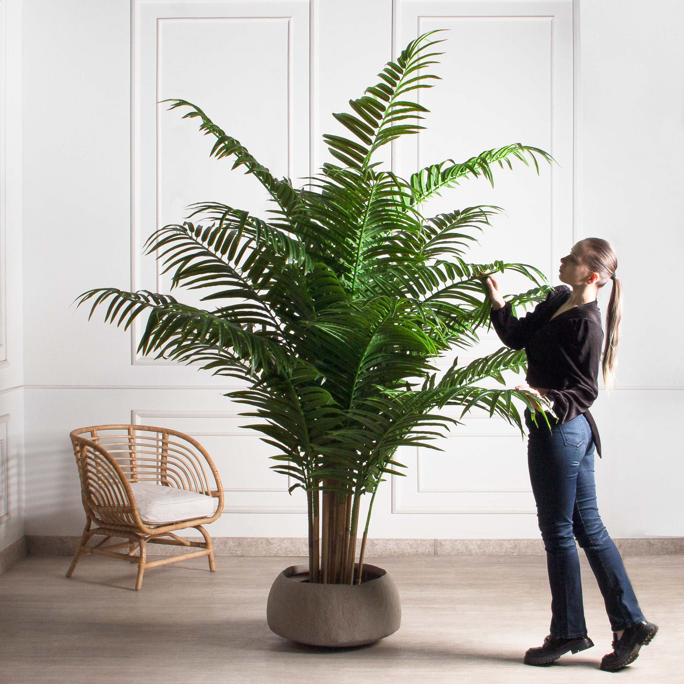 ПК250/К/49-3(з)(Пр)(FixK)(F) Пальма искусственная кустовая h250см (латекс)_2