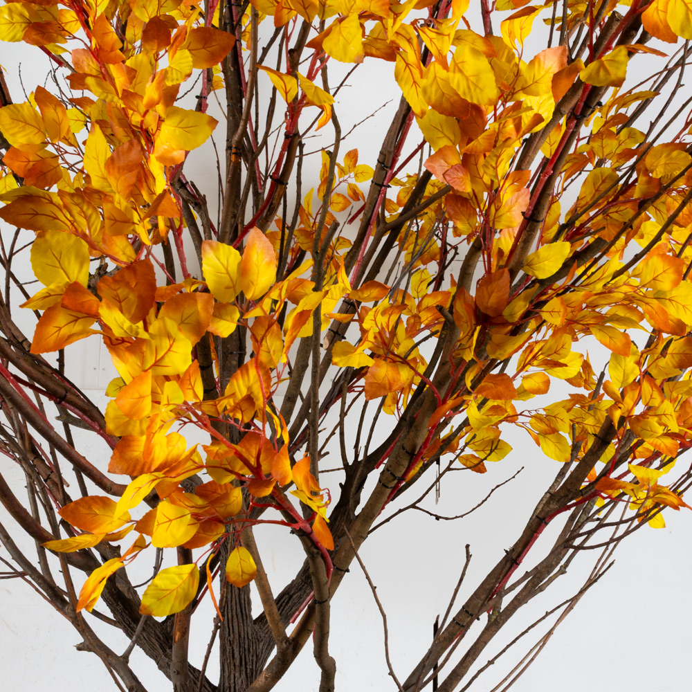 320Гбст/разб/РН/640-1(F) Дерево искусственное интерьерное лиственное h320см d240см, жёлтое_5