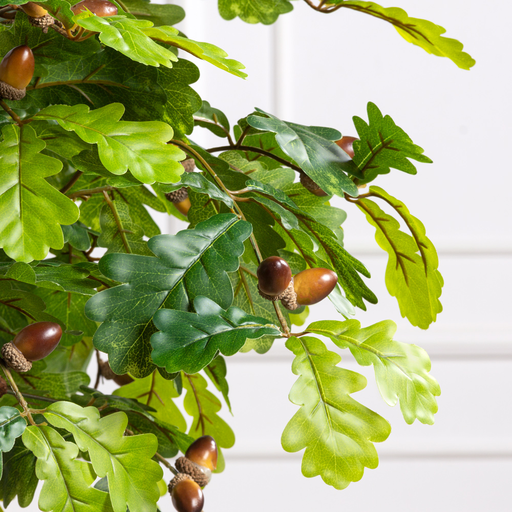 БЛ075/ОС/2222(F) Бонсай искусственный Дуб h75см в интерьерном кашпо_2