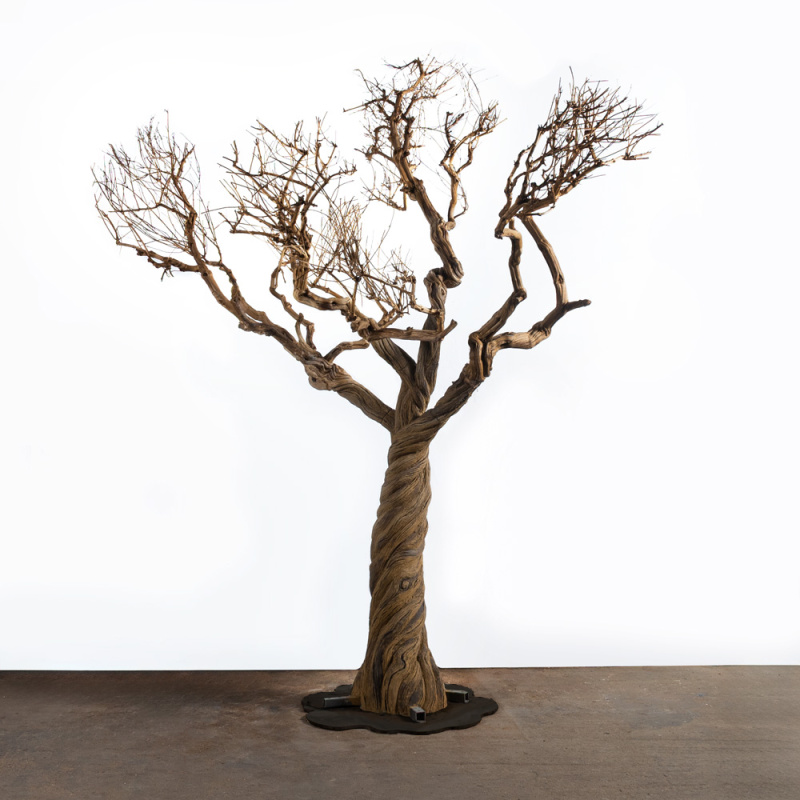 270ГБст/разб/АСС/ДЗх4(F) Дерево интерьерное разборное h270см, на витом стволе_1