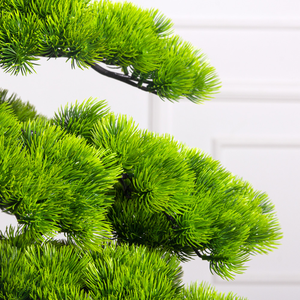 БС090/ОС/30(F) Бонсай искусственный Сосна h90см в интерьерном кашпо_3