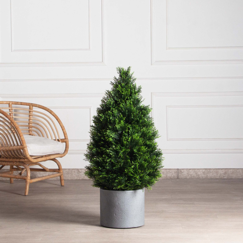 Т100/146(F) Туя искусственная конус Люкс h100см_1