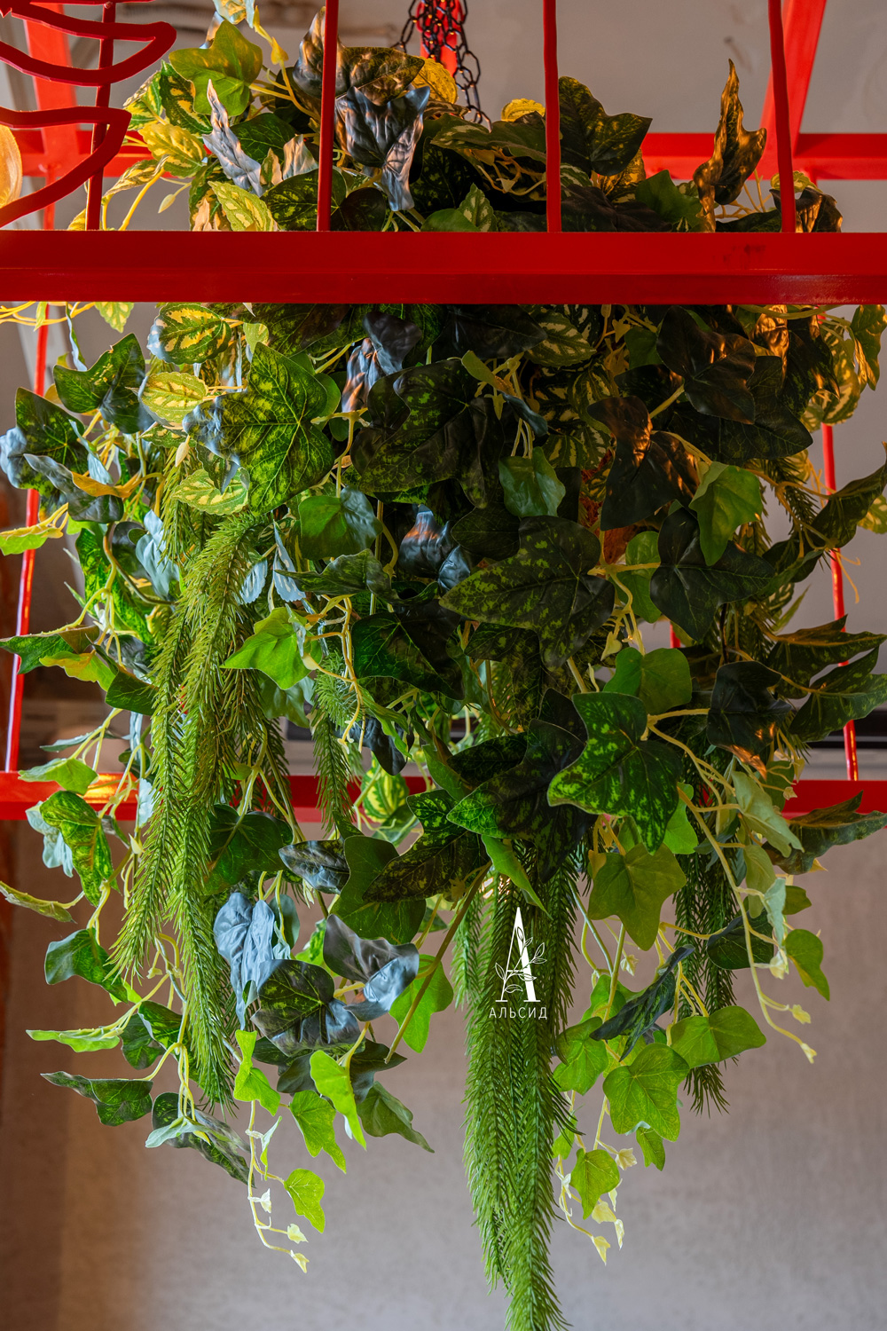 ККВ20(з) Композиция искусственная Хедера ампельная в коковите_4