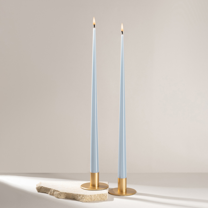 СК42-15(Fix)(f) Свеча коническая 42см Оттенок №15 (бледно-голубой) 2шт/уп