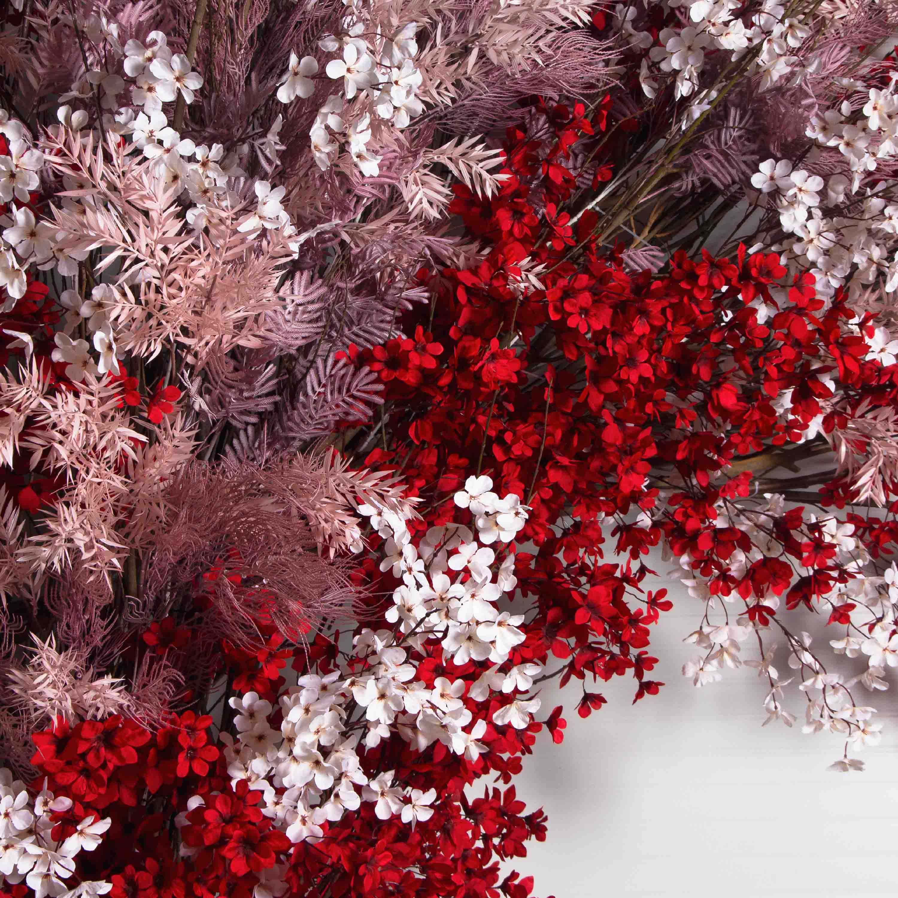 ДЛ158(F) Декор входной группы цветочный h 320 см на стволах, пристенный_5