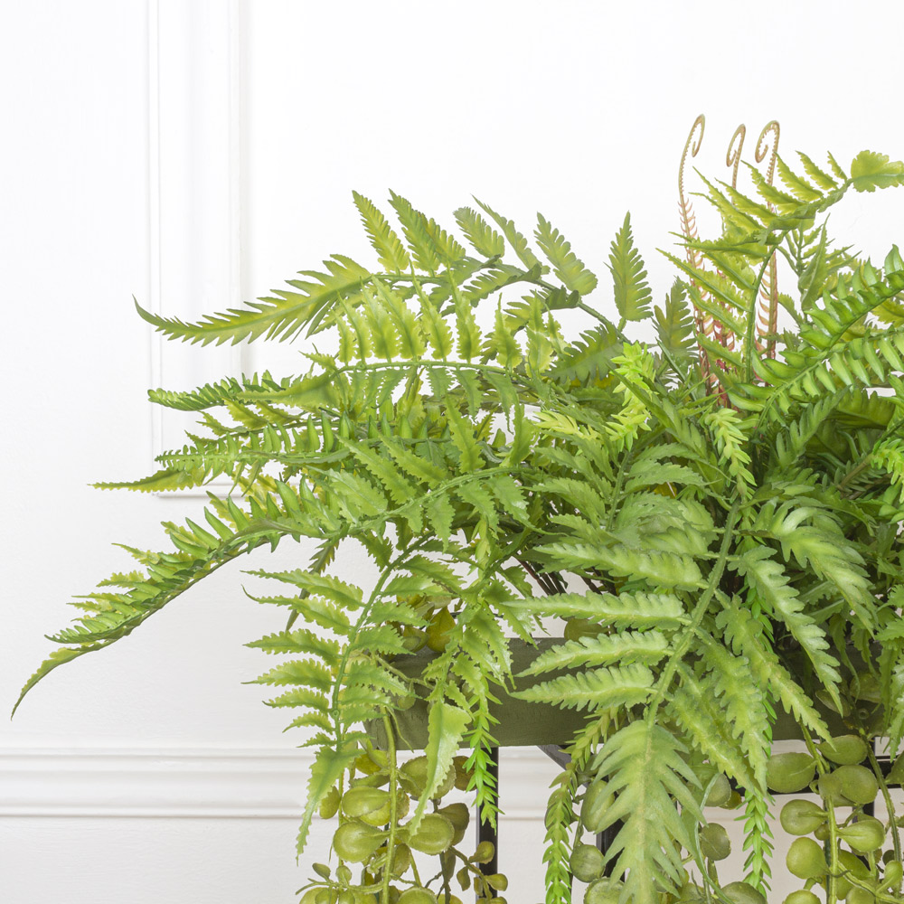 ВМ15(з.) Папоротники искусственные h24см на вставке модуль_5