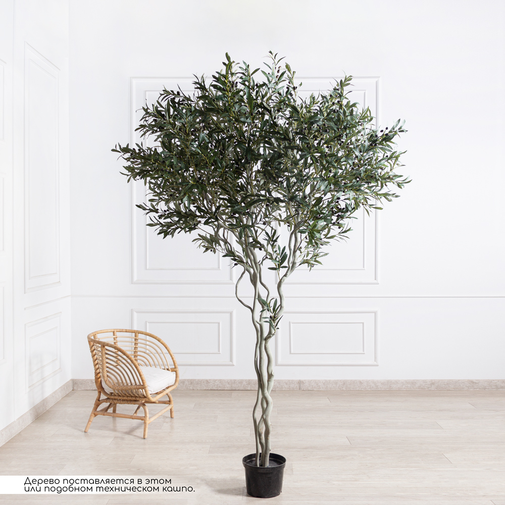250/ВИТ/465(Пр)(F) Оливковое дерево искусственное с плодами  h250см_1
