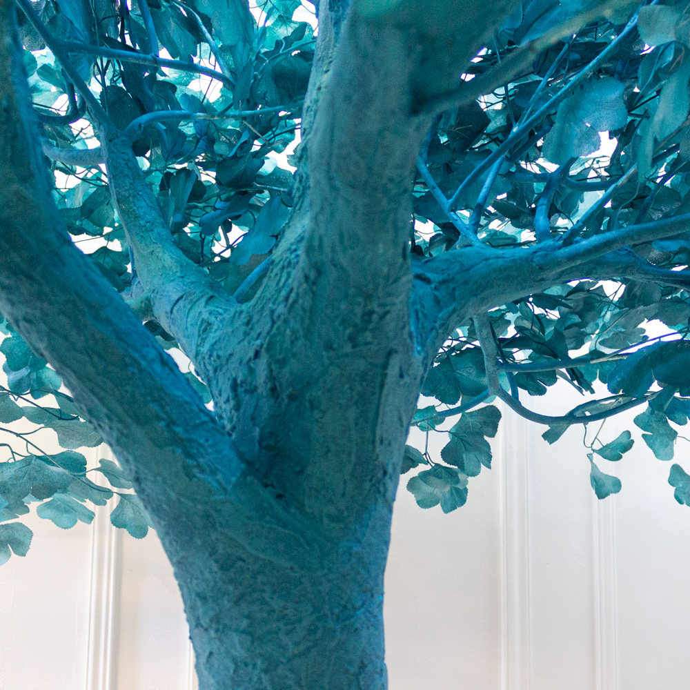 250Разб/176(з.) Гинкго искусственный h250см, d170см(бирюза)_4