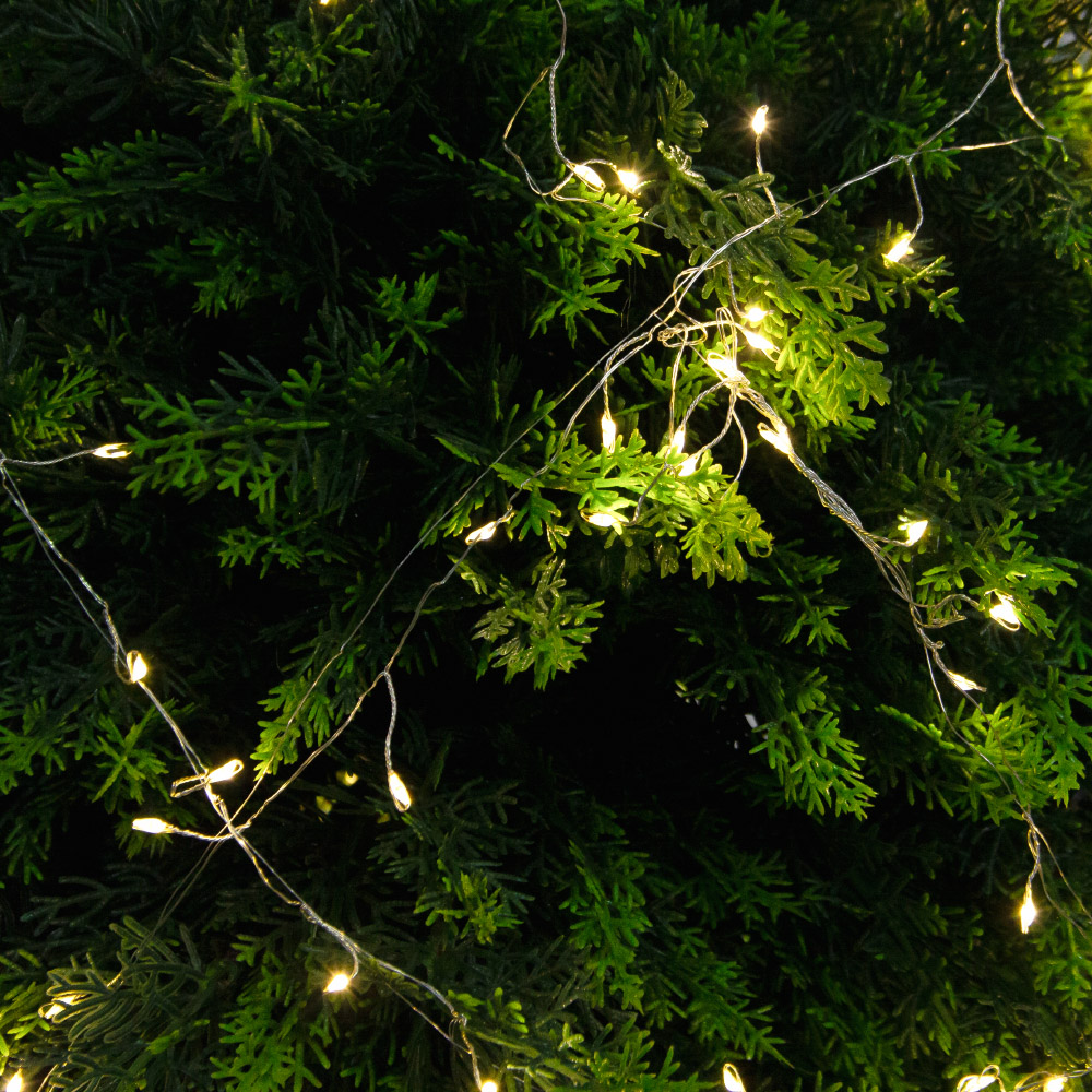 050/Ш/СВ03т/1460(Пр)(F) Туя искусственная шар с гирляндой Роса h65см, d50см_4