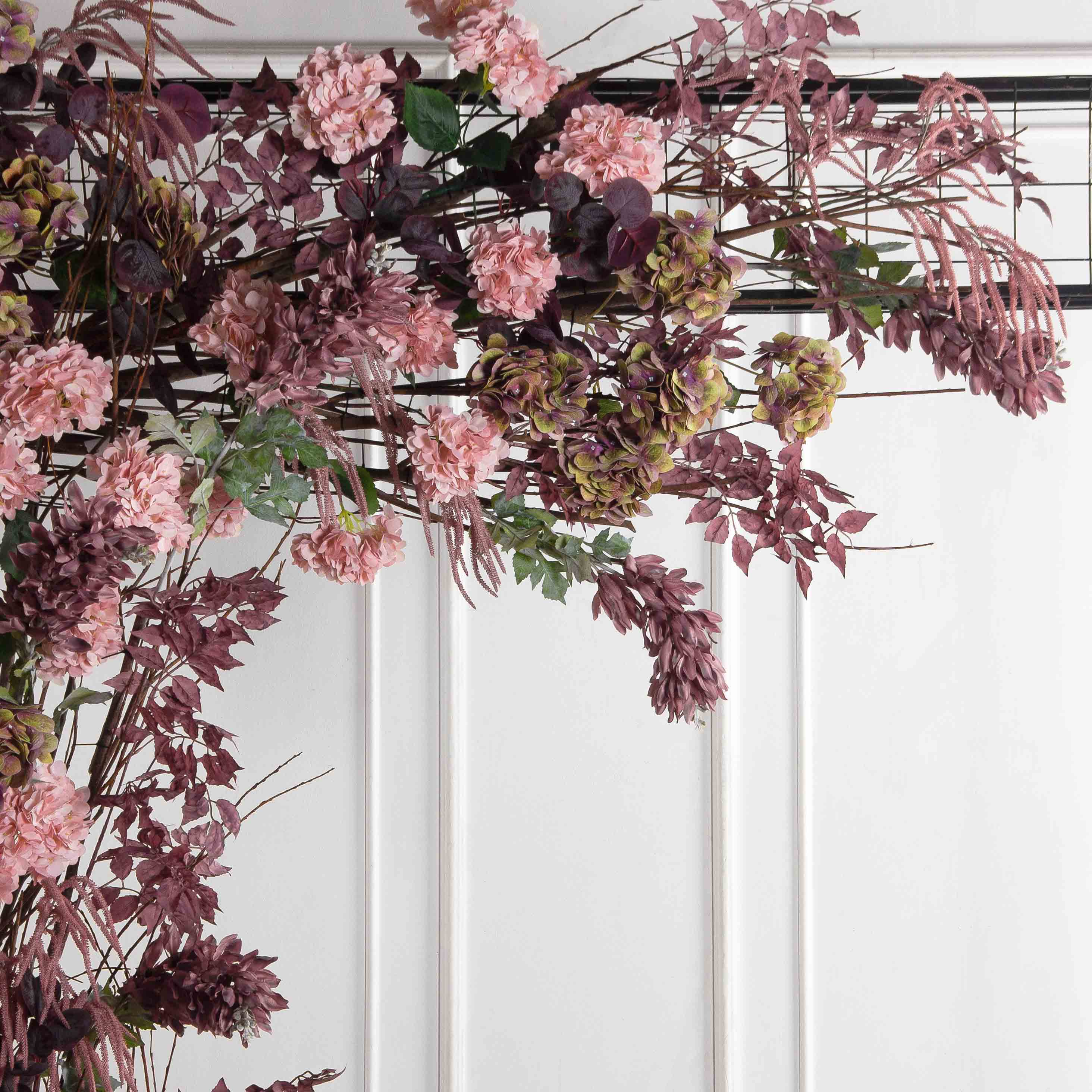 ДЛ177(F) Декор входной группы h300см на прутьях,пристенный,пепельно-пурпурный_4