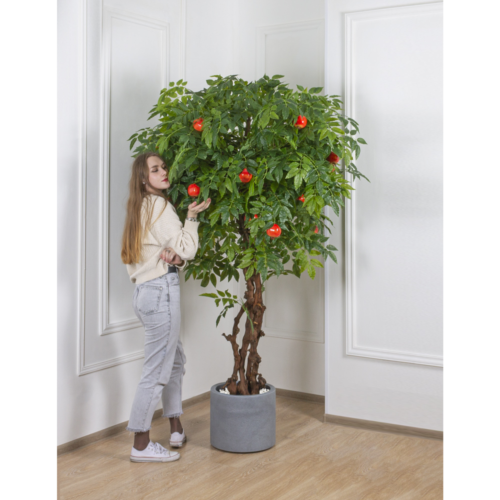 200/ОС/200(з.) Дерево искусственное Гранат с плодами h200см_3