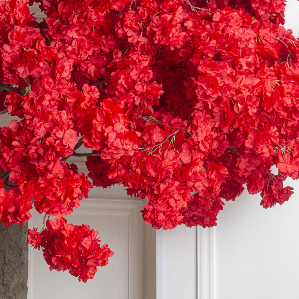 300разб/478 Сакура искусственная разборная h300см, красная_6