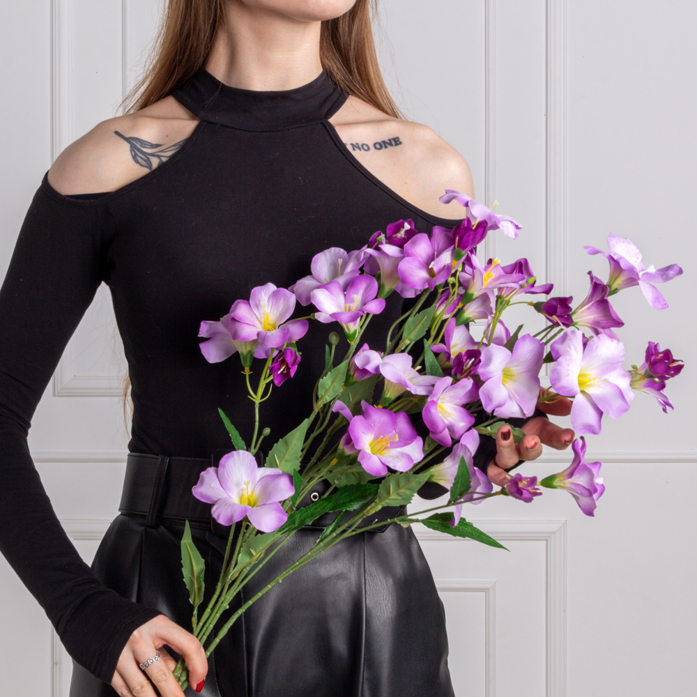 7141А/9120-21/17Р Жасмин  искусственный h80см, фиолетовый_3