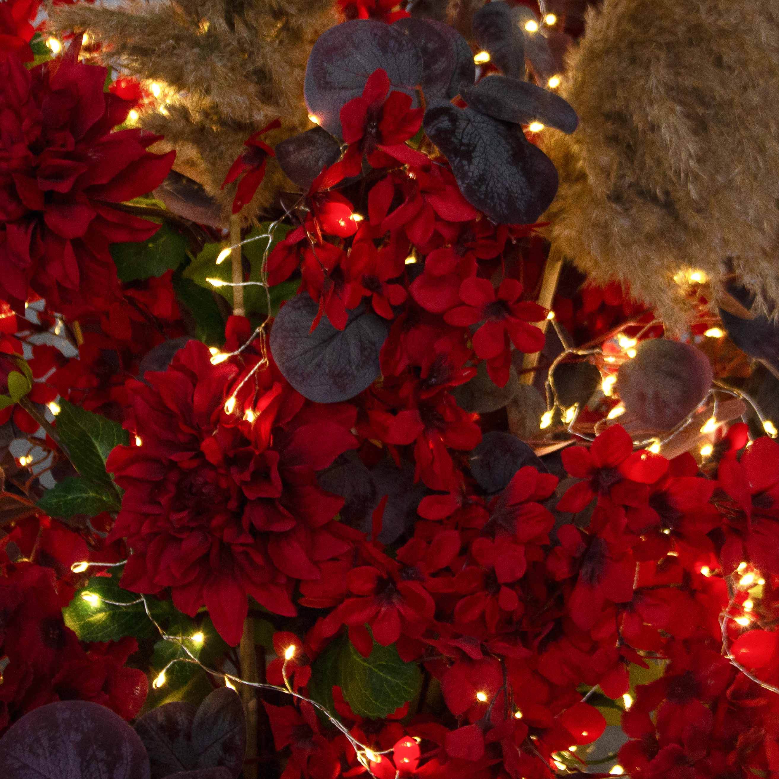 К549/СВ03(Пр)(F) Композиция искусственная на основании с гирляндой 