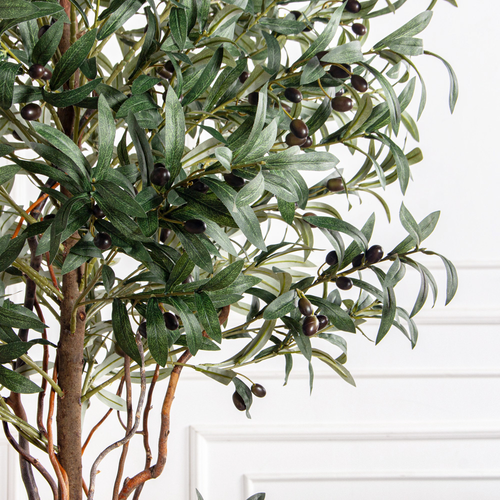 180/ВИТ/ФОН/465(з)(F) Оливковое дерево искусственное с плодами h180см d80см_5
