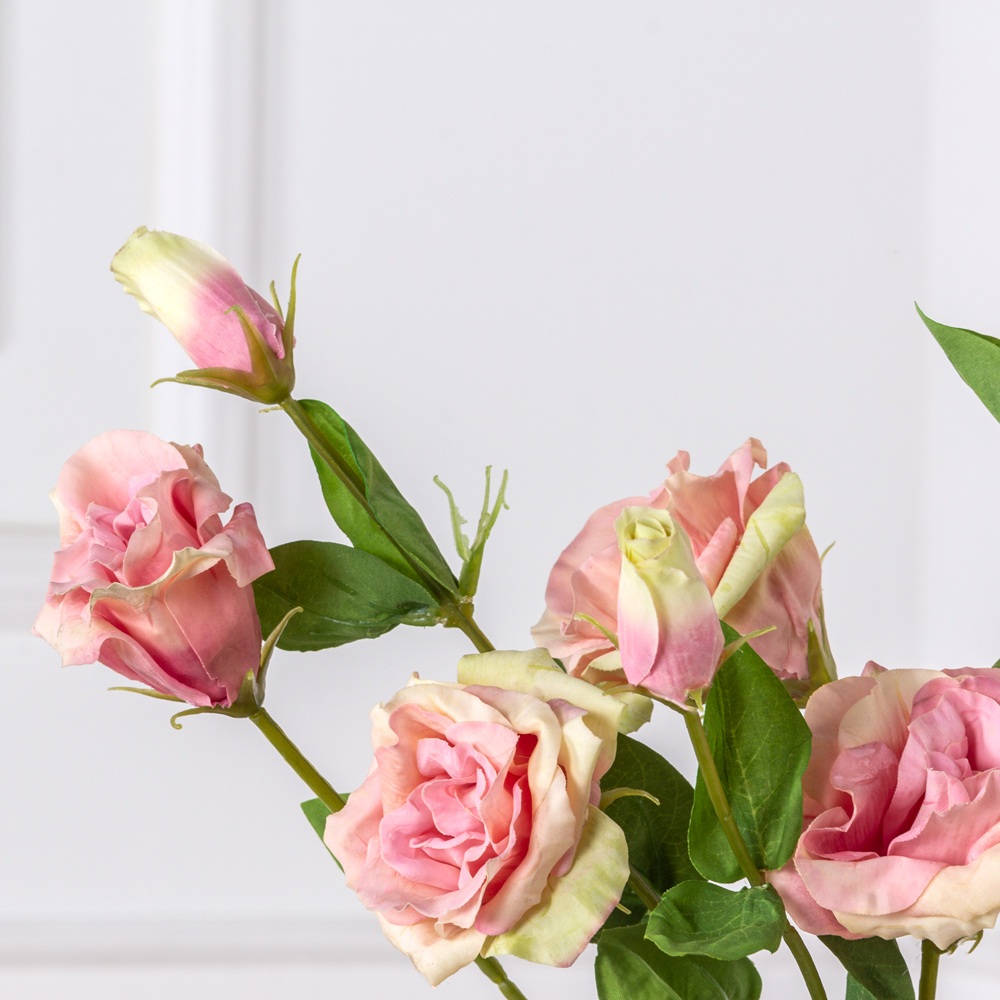 7141А/9120-20/1Р Лизиантус искусственный 2 головы, 1 бутон(латекс) h72см, розовый_1