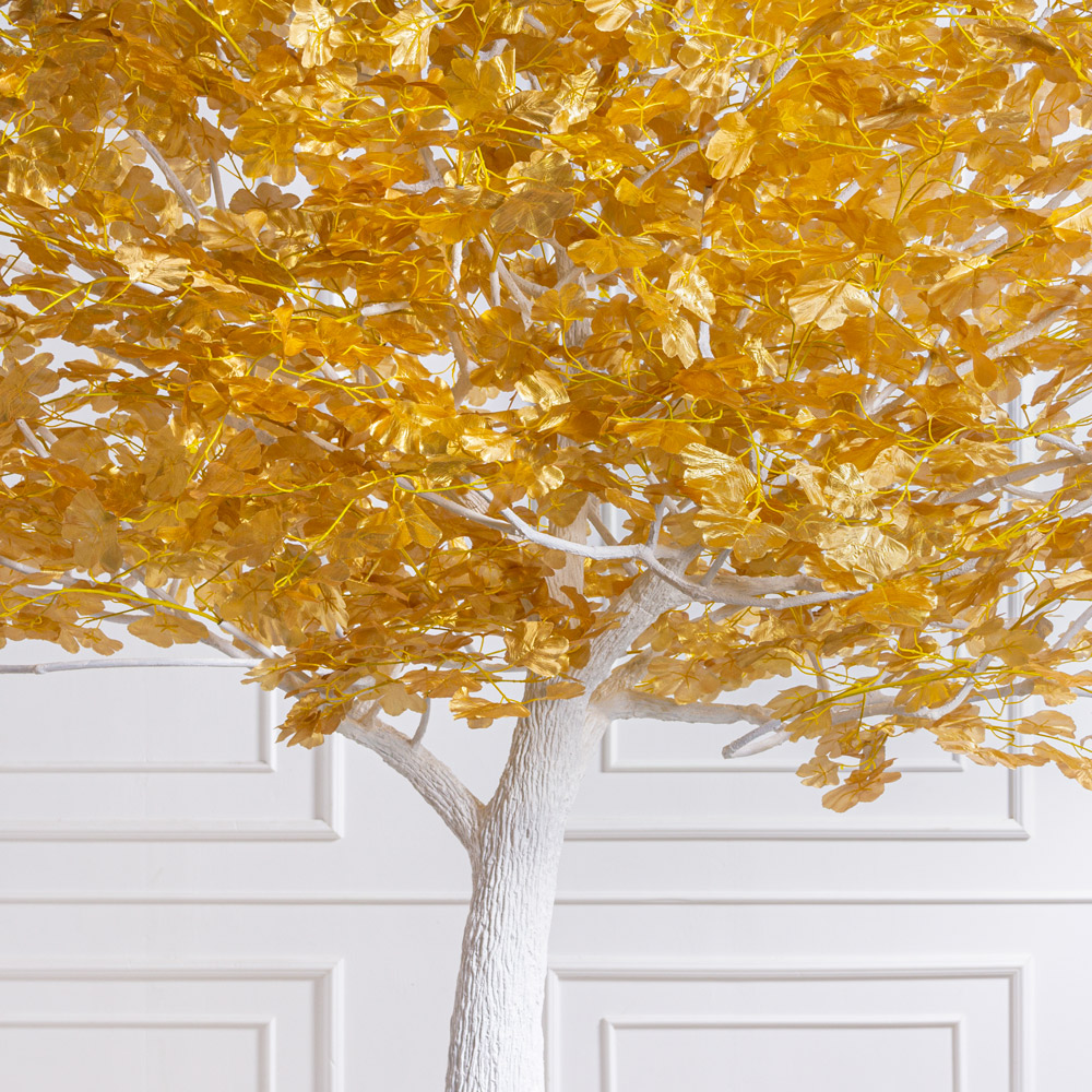 270МЕТст/разб/ОБ/176-2(F) Дерево искусственное разборное Гинкго  h270см, золотое_2