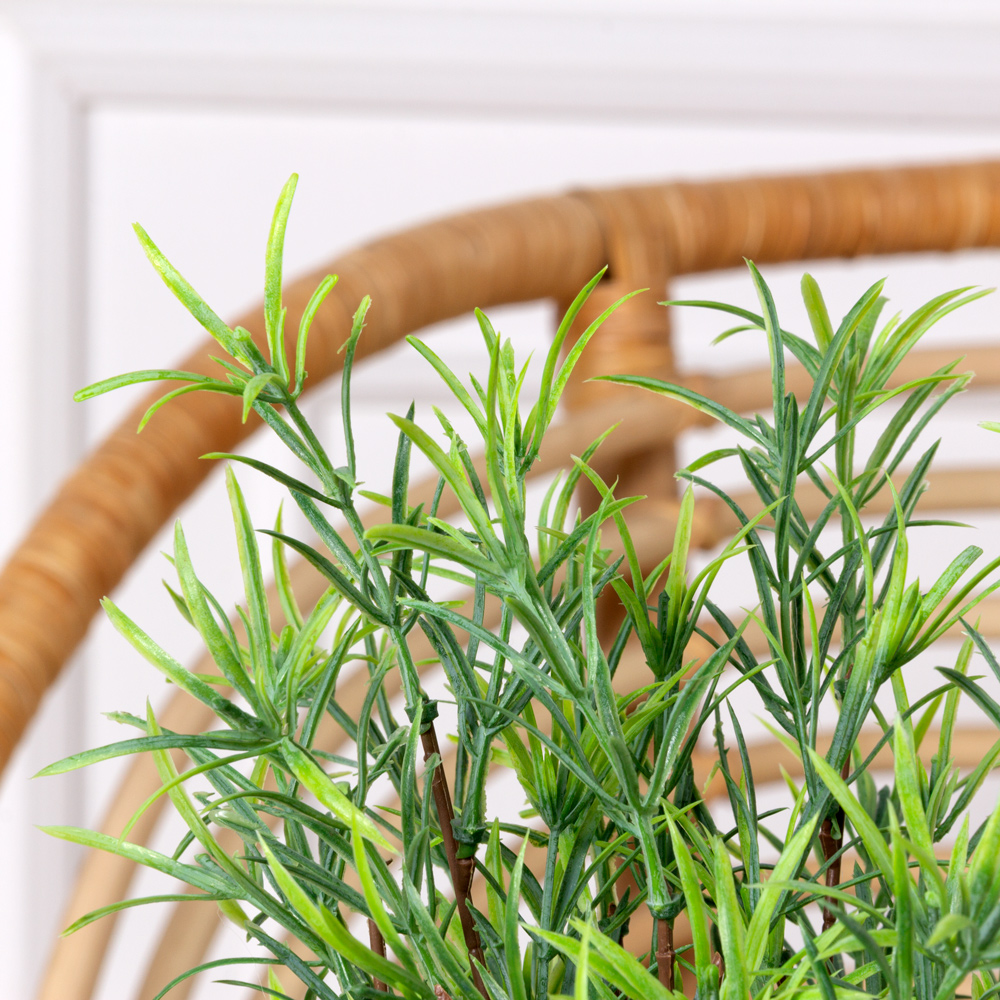 ЦС30/143 Розмарин искусственный крупный лист (патина) в горшке d11см_1