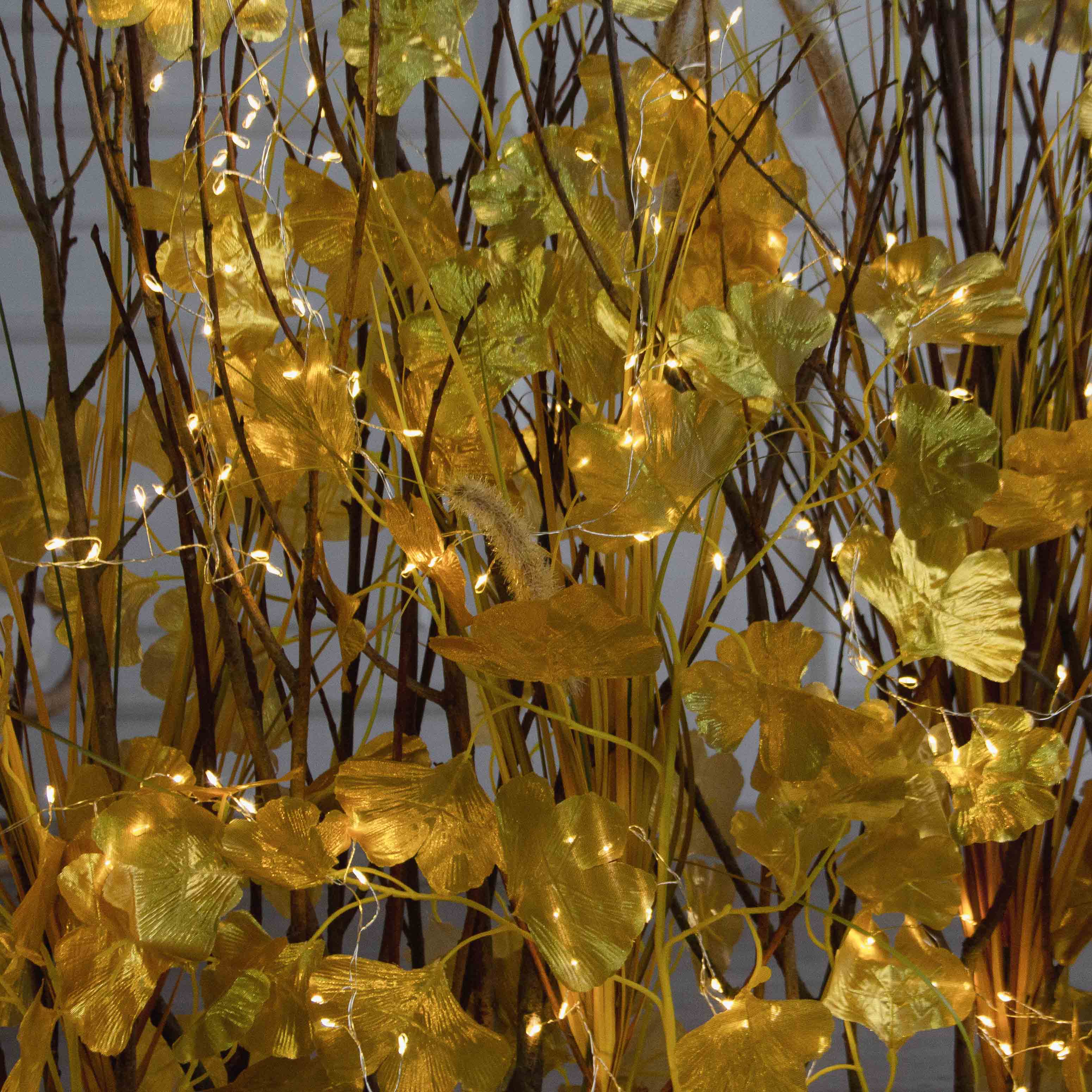 К/СВ03/541(Пр)(F) Композиция искусственная с гинкго на основании, золото_5