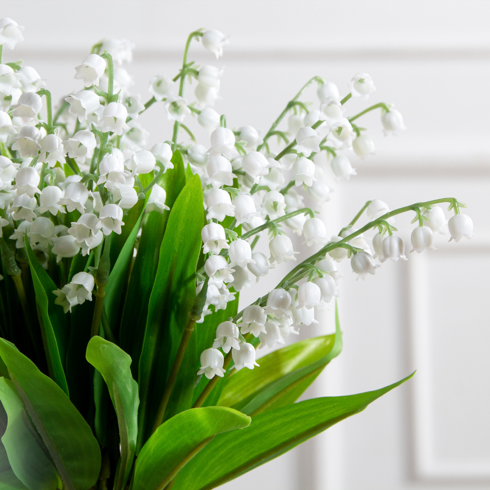7142А/9122-0347(F) Букет ландышей h36см из 8штук_4