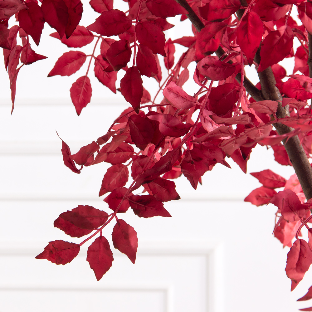 155/РН/604(з)(F) Дерево искусственное интерьерное h155см, бордовое_2