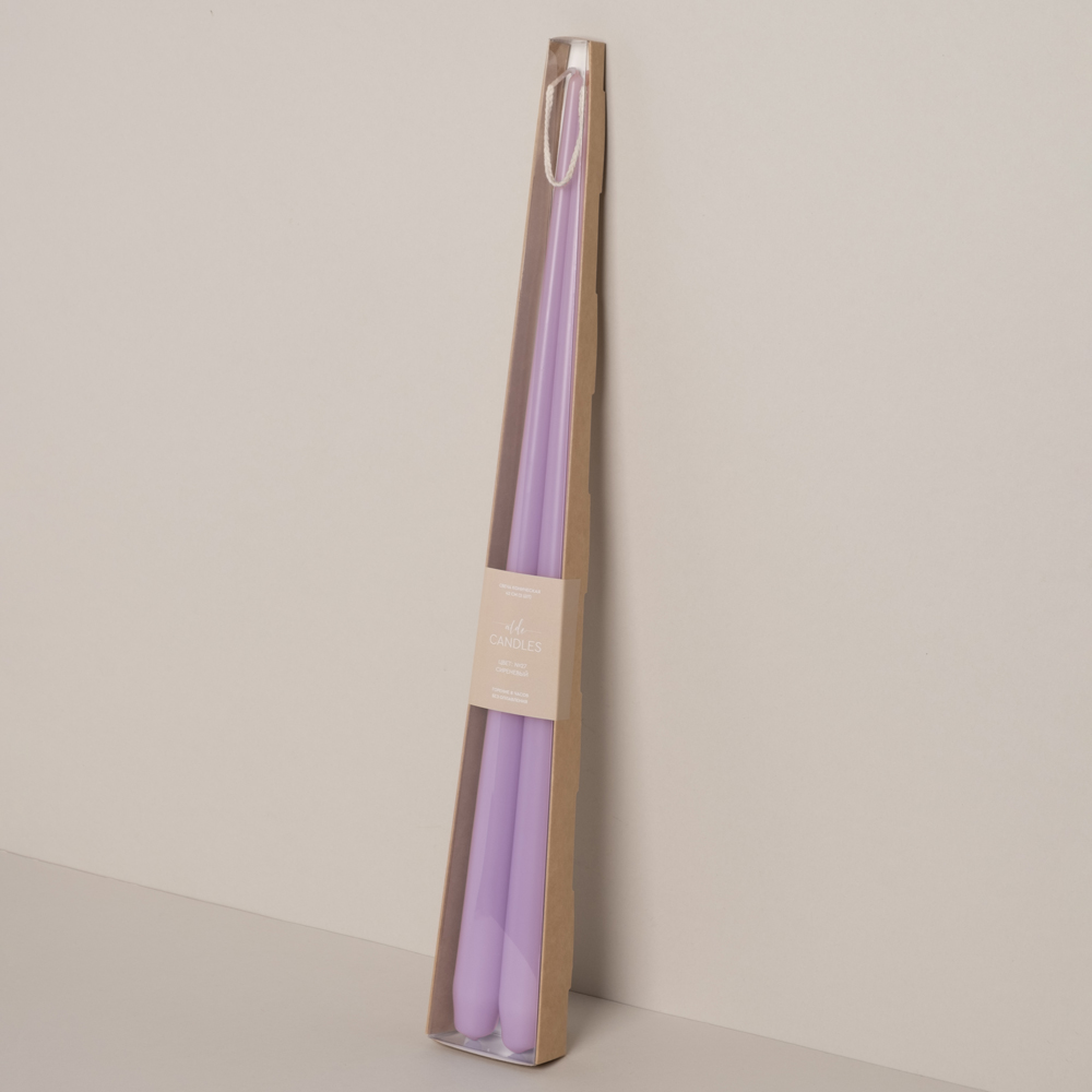 СК42-27(Fix)(F) Свеча коническая 42см Оттенок №27 (сиреневый) 2шт/уп_1