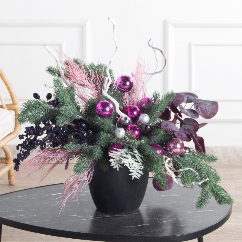 К565(Пр)(F) Композиция искусственная НГ интерьерная, в кашпо_1