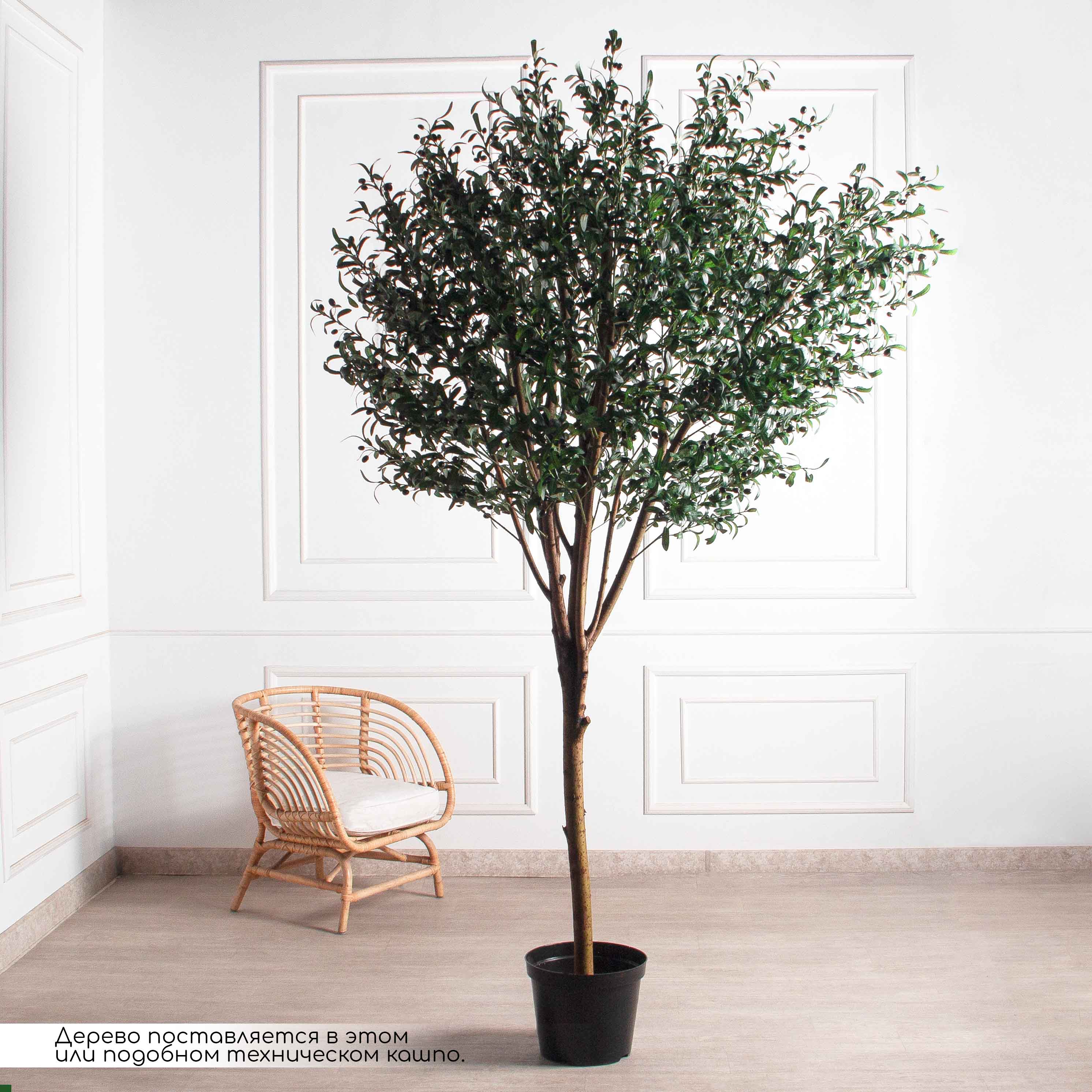 250/О/465(F) Оливковое дерево искусственное с плодами h250см_4