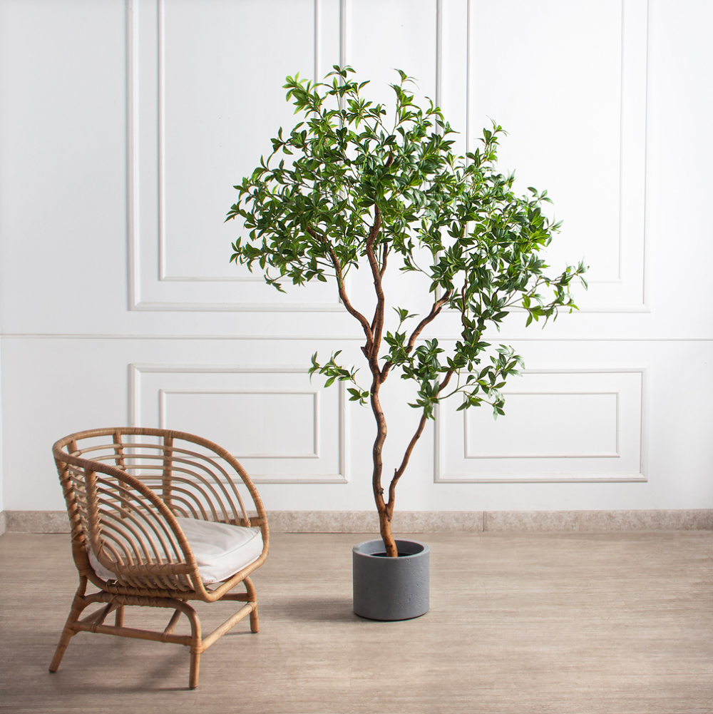 200/ВИТ/АСС/526(з)(F) Бересклет искусственный  h200см d130х80см, латекс_2