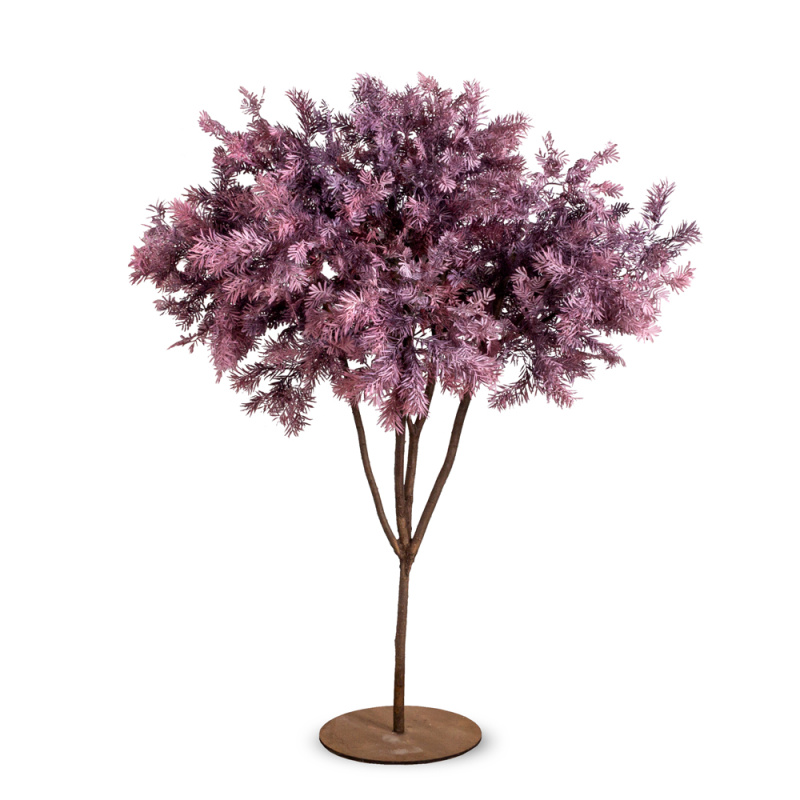 230/РН/506(з) Дерево искусственное интерьерное h230см, d180см, пепельно-розовое