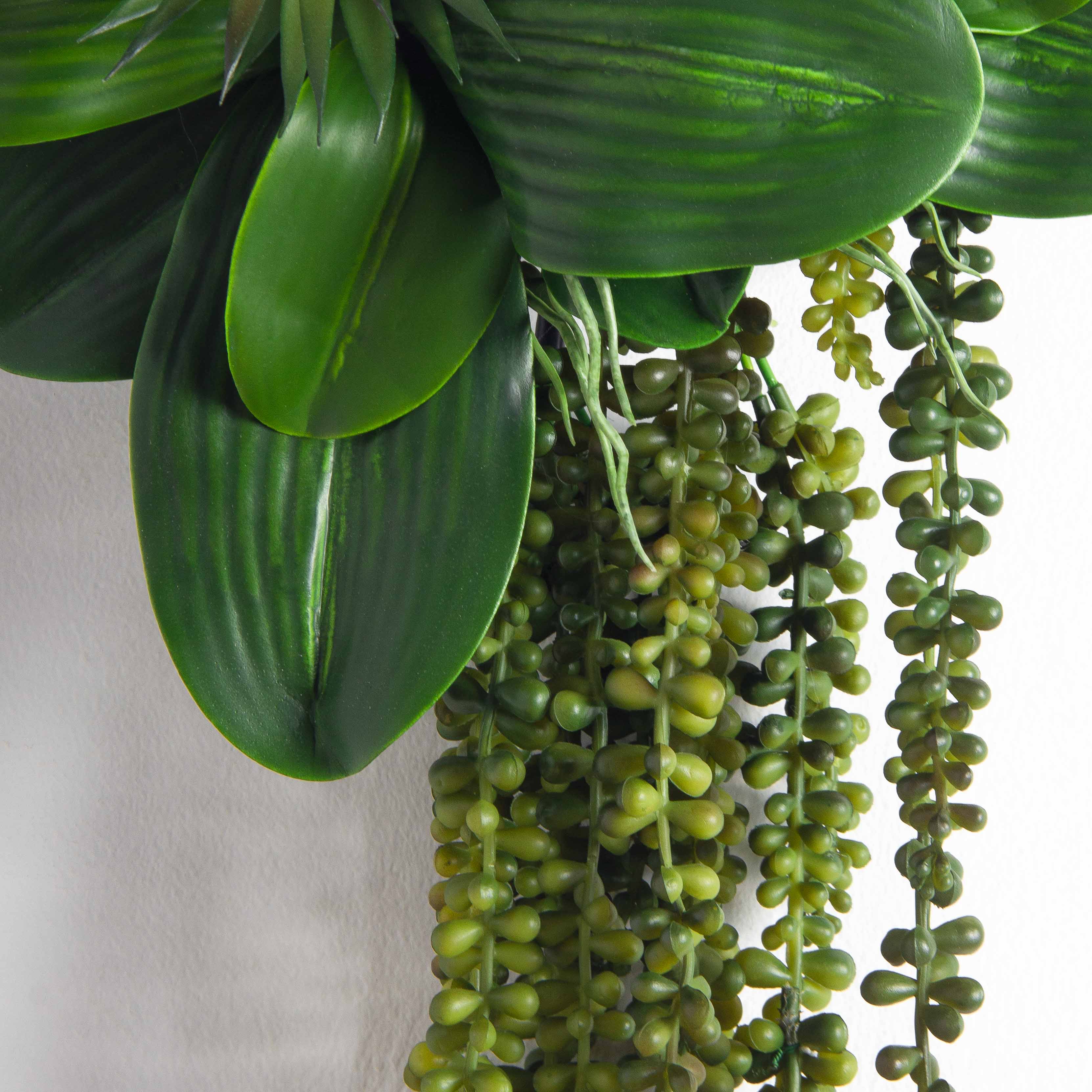 БК27(F) Композиция с суккулентом Юкка на блоке 15*h10см_5