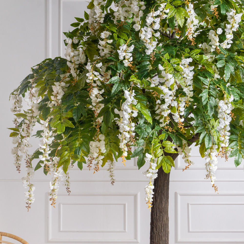 270МЕТст/разб/ПС/424(F) Глициния искусственная h270см, белая_2