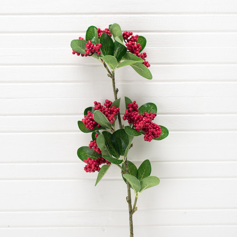 7143/0599-3 Ветка бузины с листочками (микс) 60см