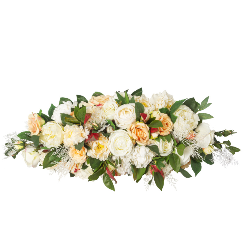 К66 Композиция цветочная на овальном основании 31*9*h3_2