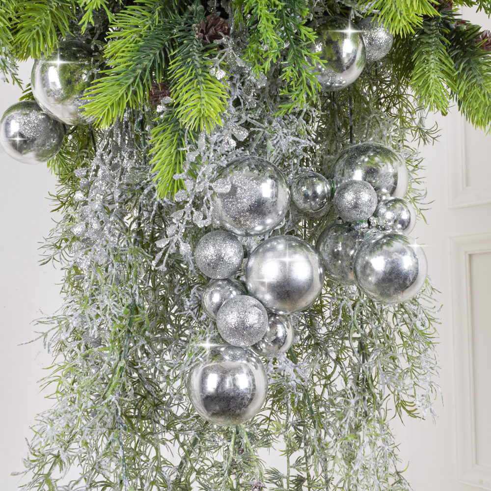 ККВ15 Композиция искусственная новогодняя в коковите d20см_1