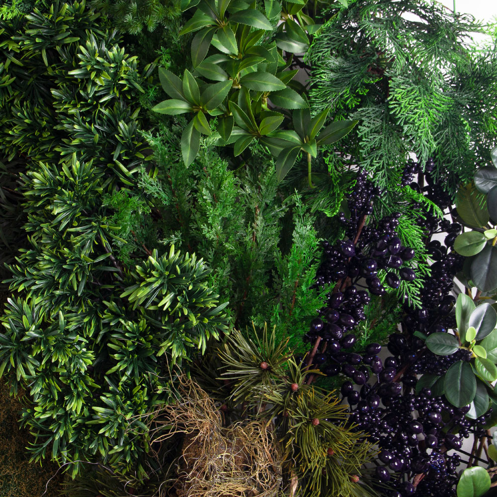 ФП26(Пр)(Fix)(F) Фитопанно искусственное хвойное на сетке d200см_6