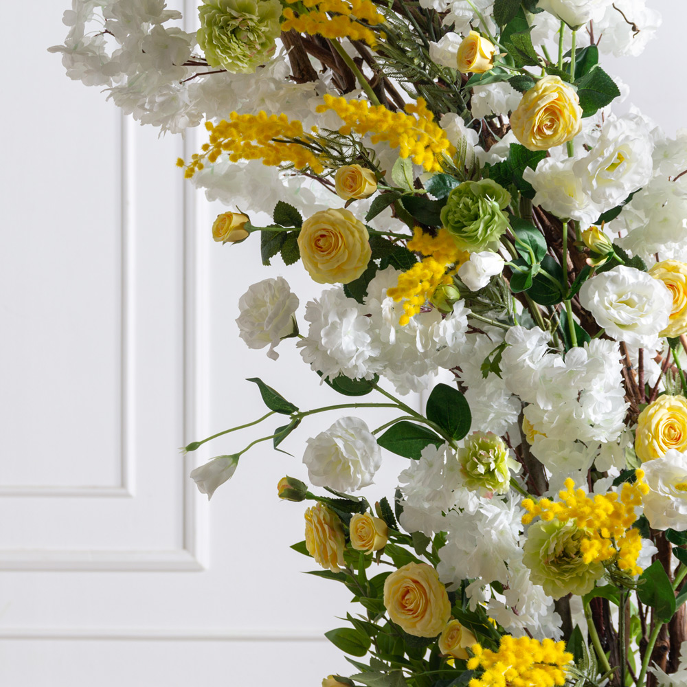 ДА04(F) Декоративная арка цветочный микс h230см_3