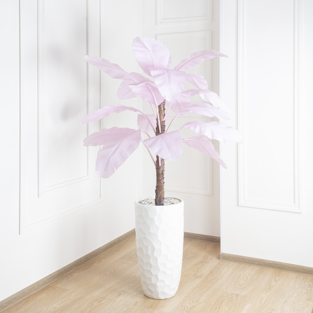 П120/356-2(з.) Банановая пальма розовая (силикон) h120см_7