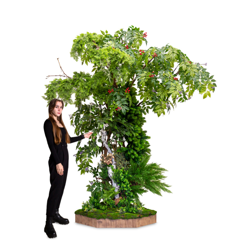 260/РН/ОС Декоративный фрагмент леса h260см _10