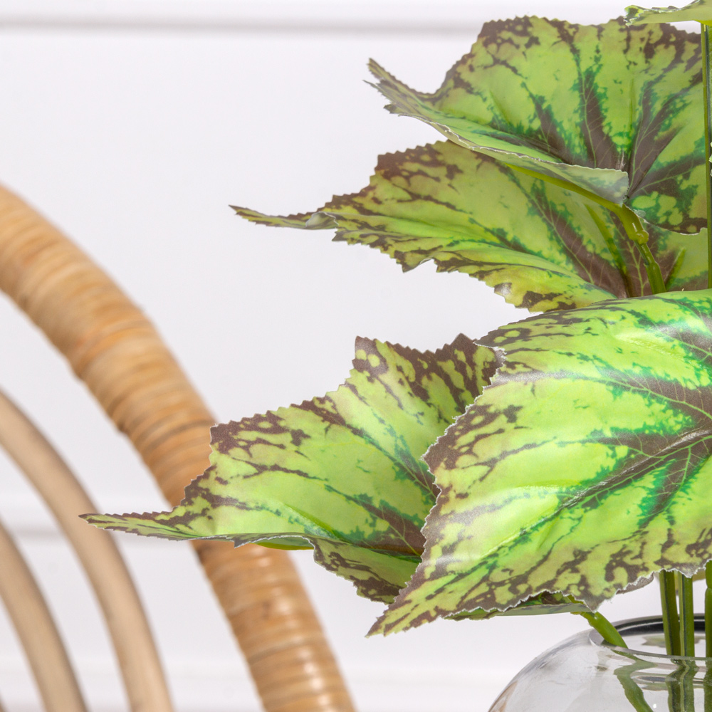 7143/0901-01/1 Бегония искусственная куст h35см, салатовая_1